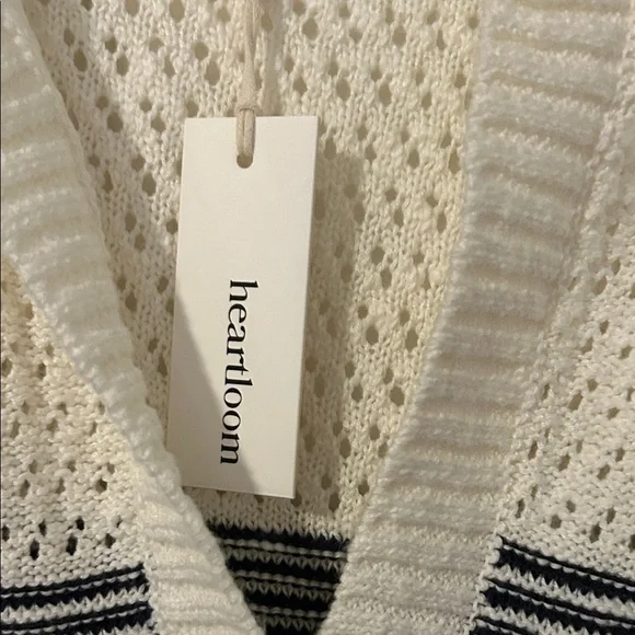 Heartloom Cream and Black Striped Sweater - Picture 6 of 7